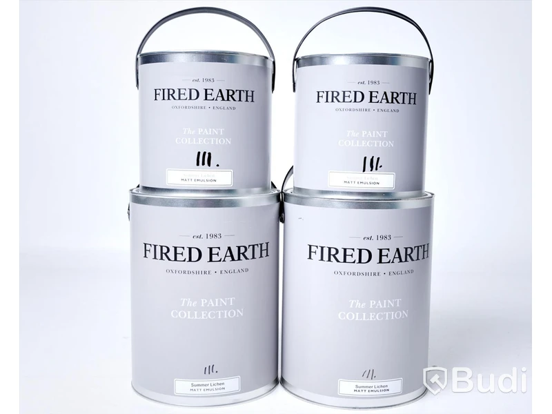 Färgburk - Fired Earth, Summer Lichen White 15 l