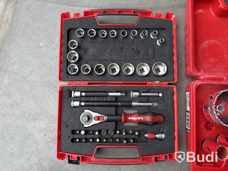 Hylsnyckelsats, hålsågar & bits Hilti