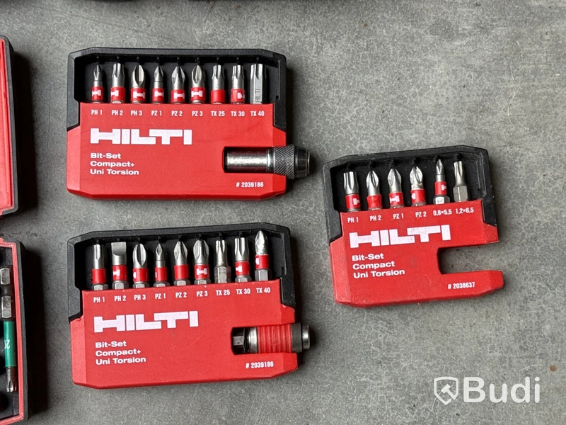 Hylsnyckelsats, hålsågar & bits Hilti