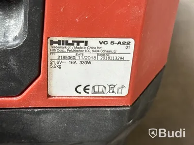 Batteridriven dammsugare Hilti VC 5-A22