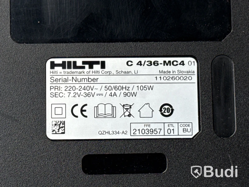 Multiladdare Hilti C4/36-MC4