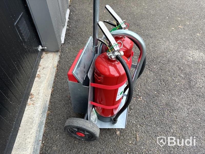 Brandsläckarvagn pulver 2x6 kg