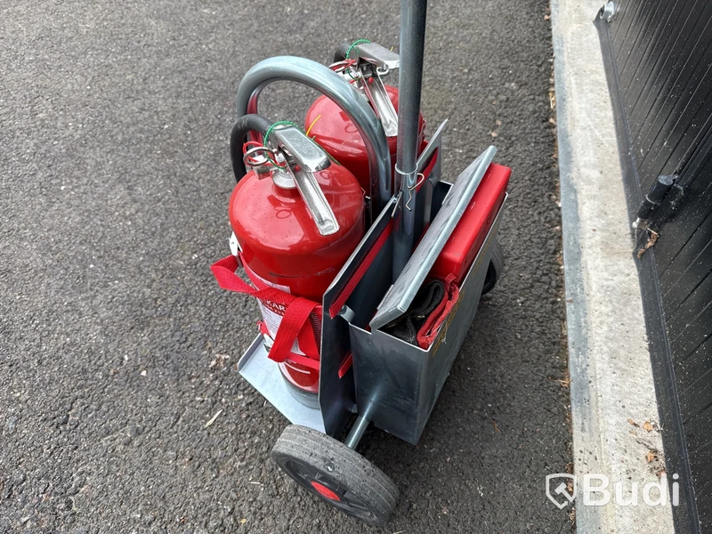 Brandsläckarvagn pulver 2x6 kg