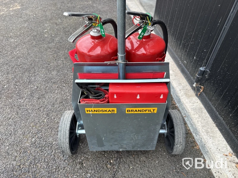 Brandsläckarvagn pulver 2x6 kg