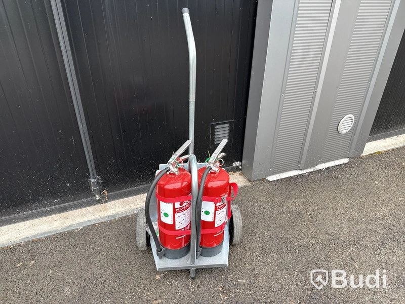 Brandsläckarvagn pulver 2x6 kg