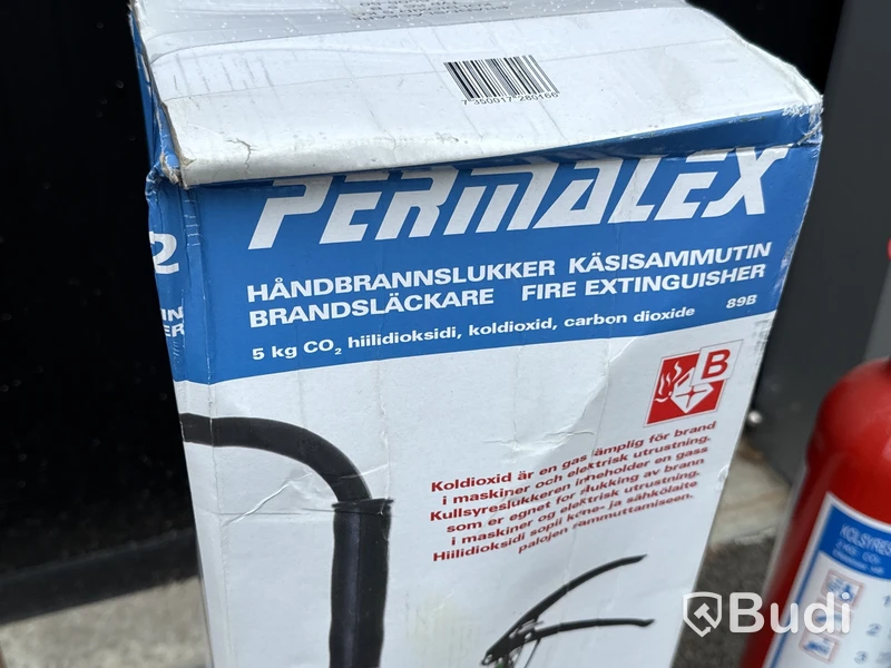 3 st brandsläckare Koldioxid
