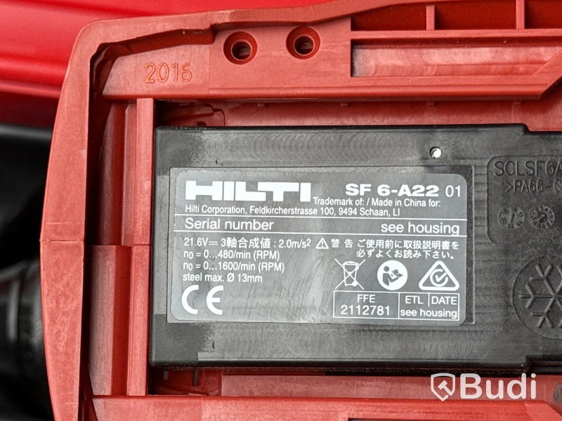 Borrskruvdragare Hilti SF 6-A22