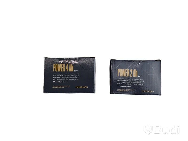 Litet verktygspaket Homeworx, med 3 olika maskiner inkl. 1 st. laddare och 2 st. batterier, samt förvaringslådor till samtliga maskiner