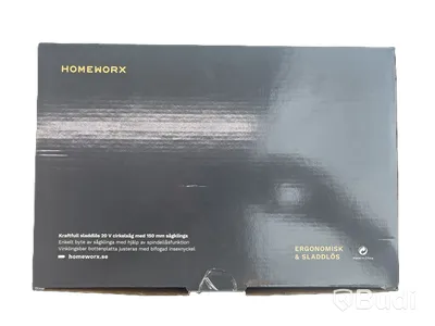 Stort verktygspaket Homeworx, med 7 olika maskiner, inkl. 1 st. laddare och 2 st. batterier, samt 5 st. förvaringslådor