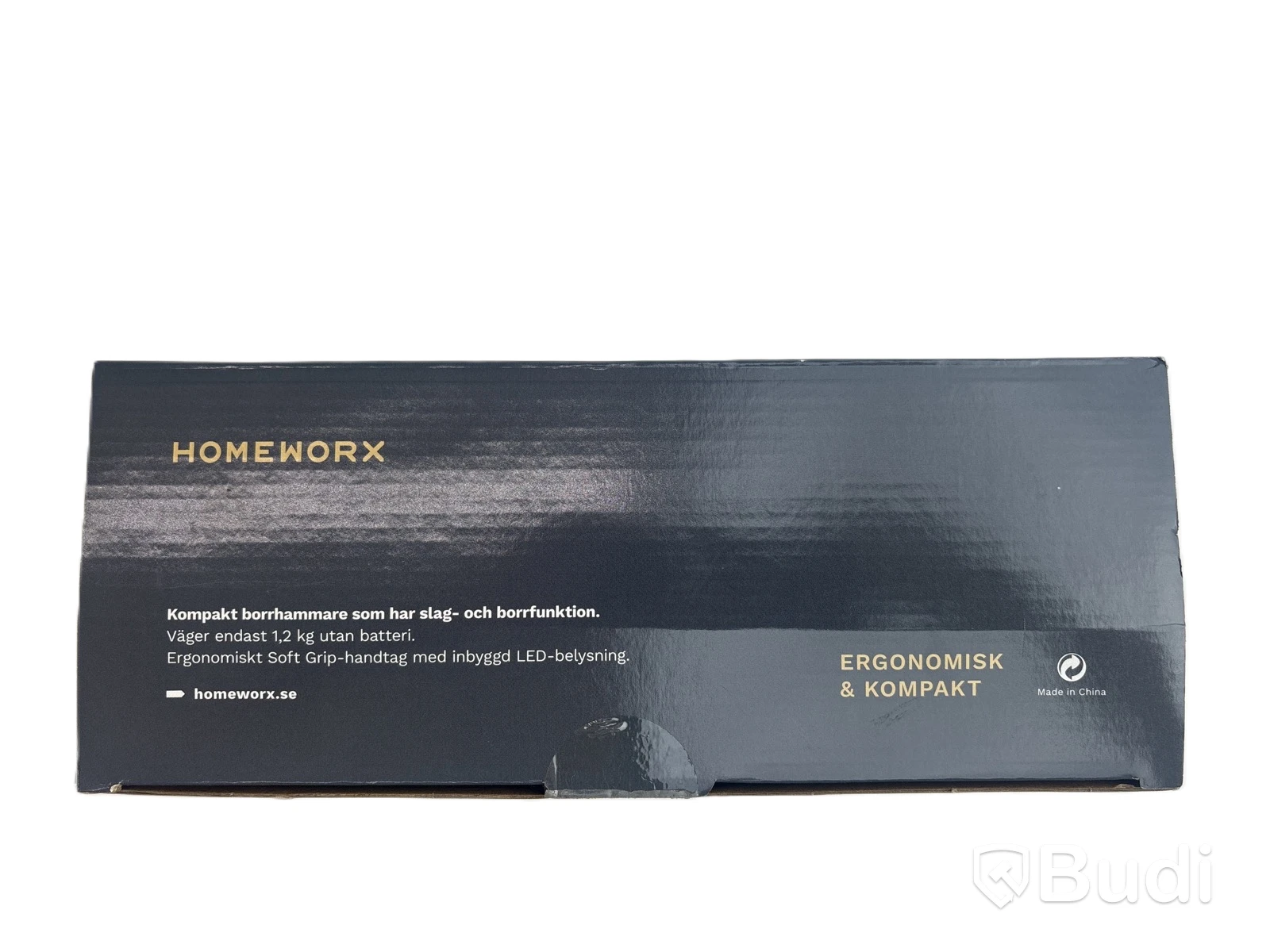 Stort verktygspaket Homeworx, med 7 olika maskiner, inkl. 1 st. laddare och 2 st. batterier, samt 5 st. förvaringslådor