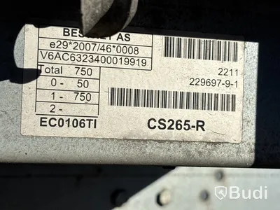 Obromsad släpvagn Tiki CS265-R  | 750 kg | 2021