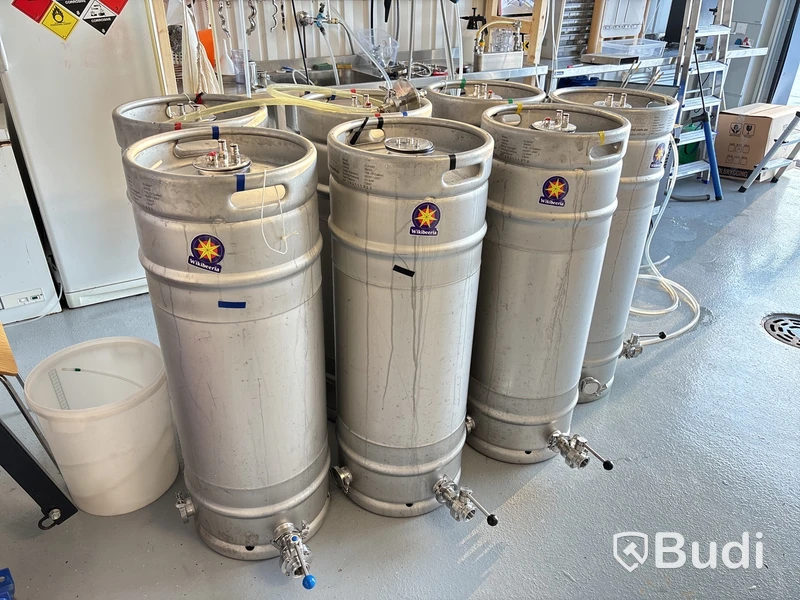 Komplett anläggning för ölbryggeri
