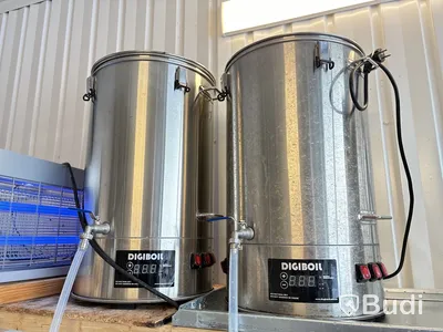 Komplett anläggning för ölbryggeri