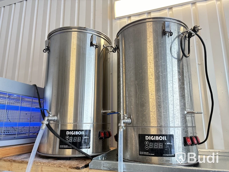 Komplett anläggning för ölbryggeri