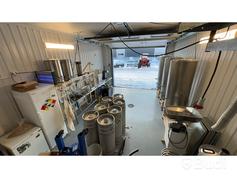 Komplett anläggning för ölbryggeri