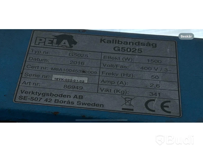 Kallbandsåg Pela