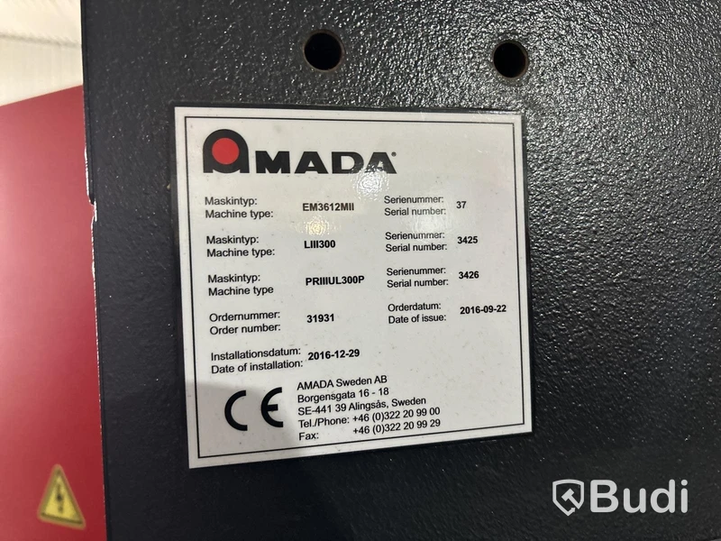 Stansmaskin Amada EM Z 3612 MII