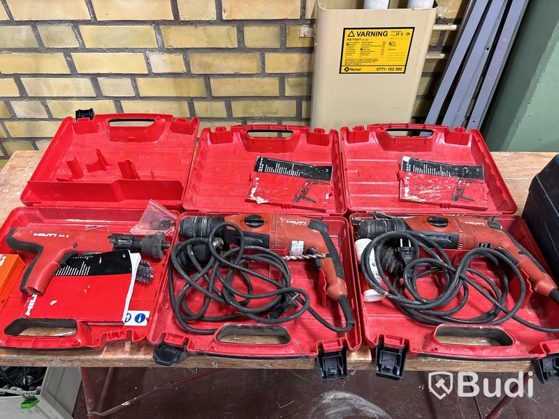 2 st borrhammare & bultpistol, Hilti