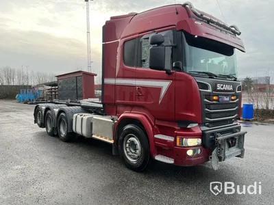 Lastväxlare Scania R520 V8 Tridem med laxå snabbfästen och plogutrustning  -2017