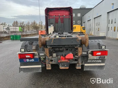 Lastväxlare Scania R520 V8 Tridem med laxå snabbfästen och plogutrustning  -2017