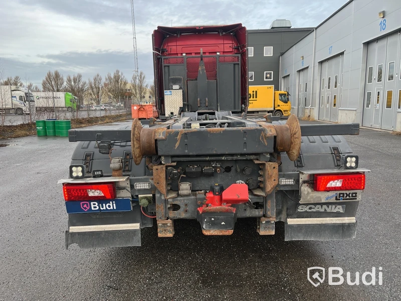 Lastväxlare Scania R520 V8 Tridem med laxå snabbfästen och plogutrustning  -2017