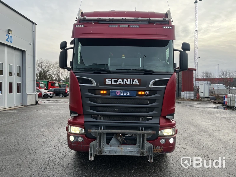 Lastväxlare Scania R520 V8 Tridem med laxå snabbfästen och plogutrustning  -2017