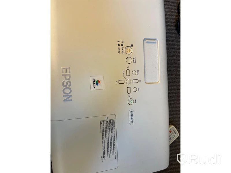 Projektor Epson EMP-280 och Projektorduk (Mått 220cm)