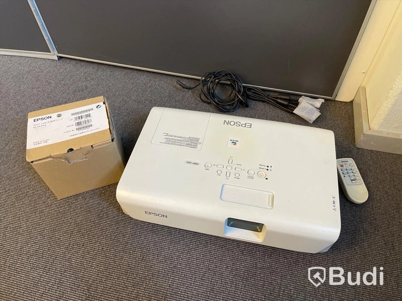 Projektor Epson EMP-280 och Projektorduk (Mått 220cm)