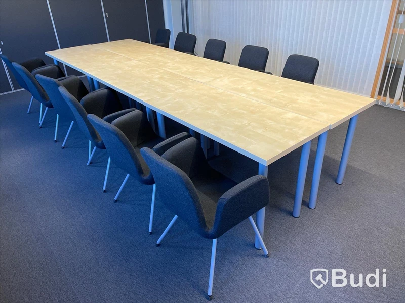 6st bord och 12 st stolar (Mått 60x120 cm)