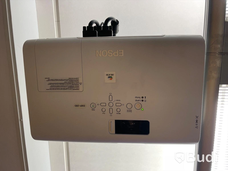 Projektor Epson EMP-280 och projektorduk (Mått 220 cm)