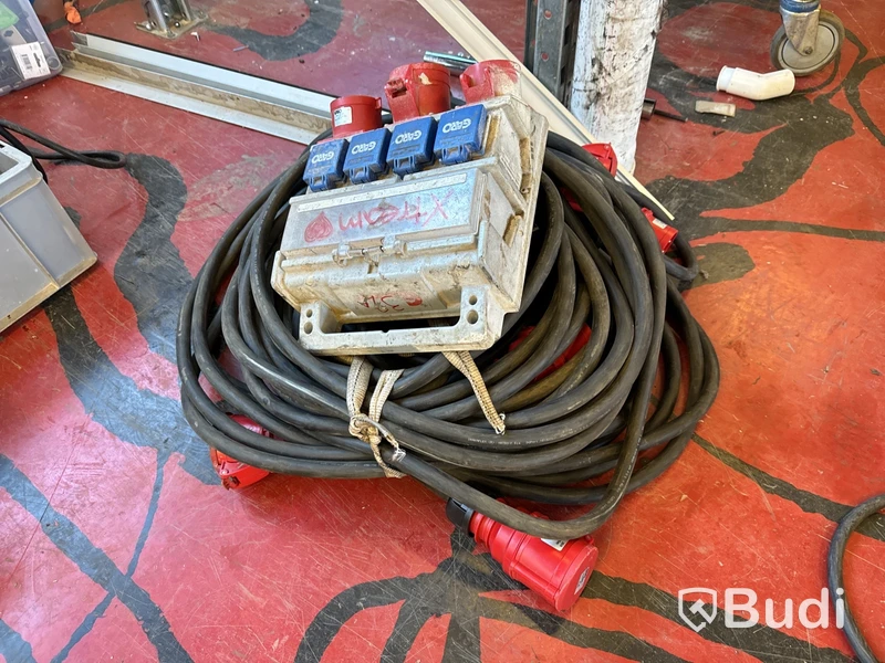 Byggcentral samt kabel, 32A