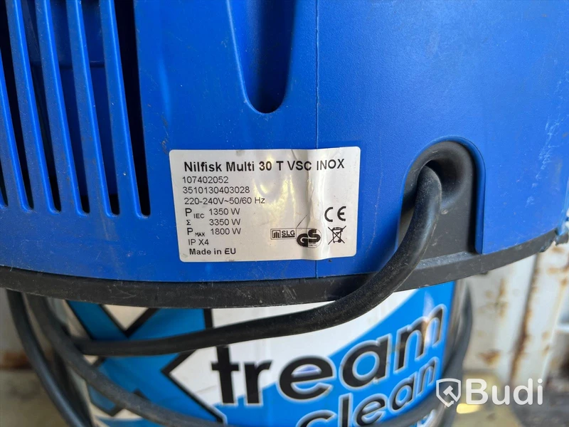 Grovdammsugare, Nilfisk Multi 30 t vsc inox
