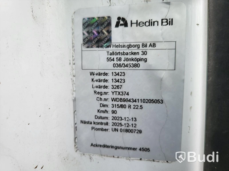 Betongbil MERCEDES BENZ 963 -2017