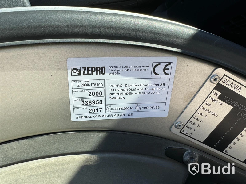 Lastbil Scania P450 6X2 -2017 | Zepro | VBG-drag