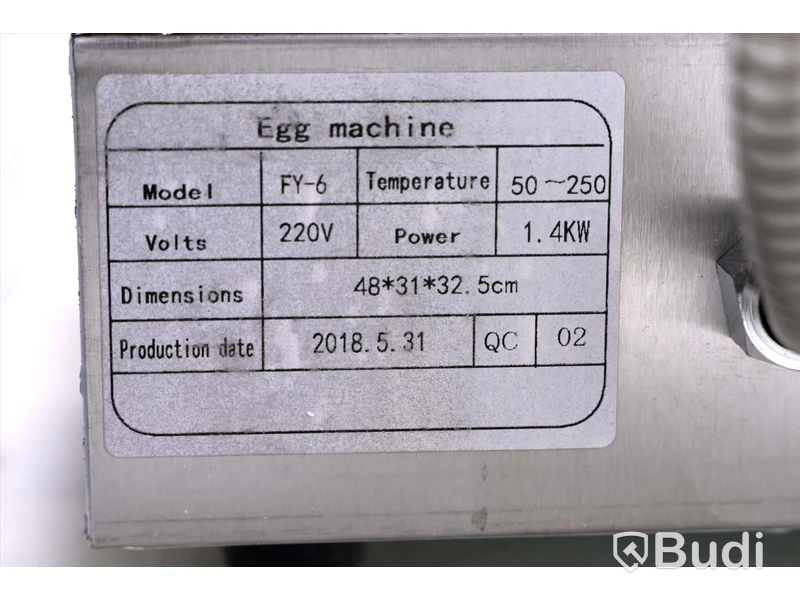 Våffeltillverkare inkl. div. tillbehör Aberdeen Machine Egg FY-6