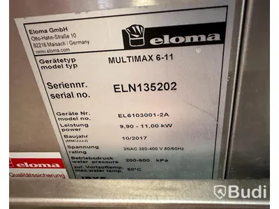 1 st ugn Eloma Multimax med underhylla