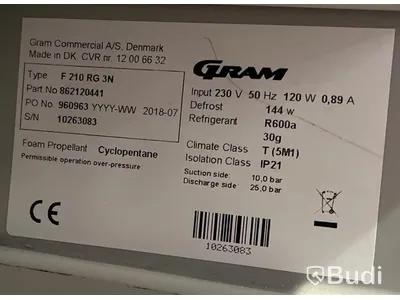 Glassmaskin OneShot och frys Gram, halvhöjd, nypris tillsammans ca 39 000 kr ex moms