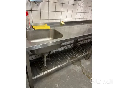 Diskbänk i rostfritt