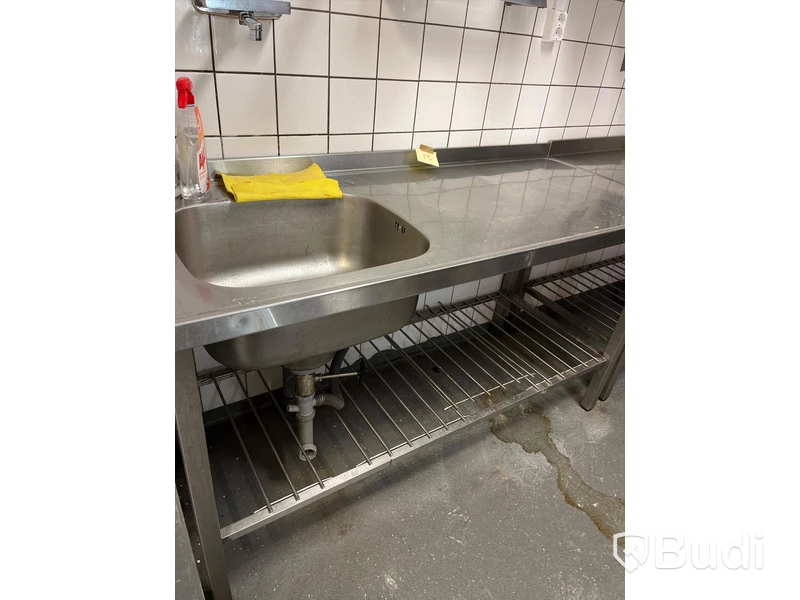 Diskbänk i rostfritt