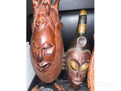 Trämasker & Ljuslyktor