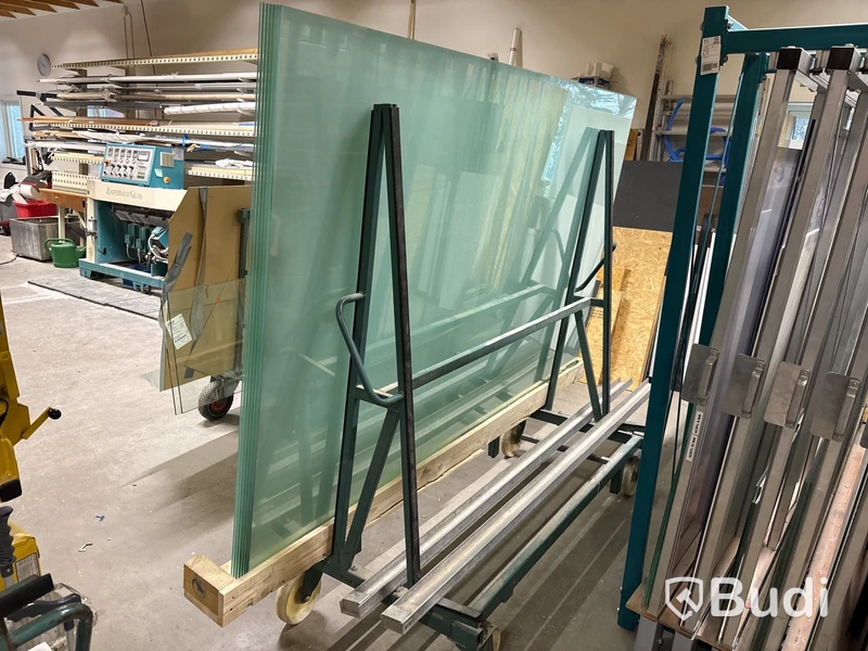 Glasvagn dubbelsidig, max last 2200 kg