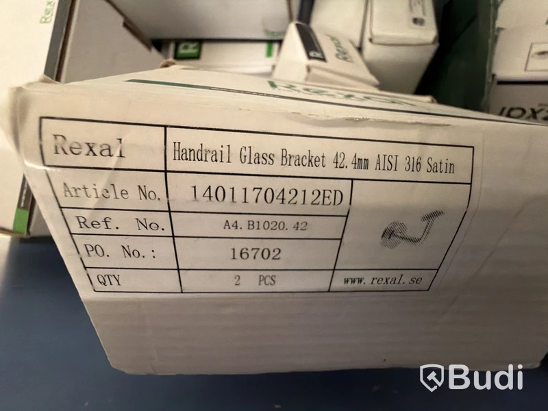 Rexal blandade produkter handräcken och fästen för glas