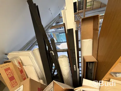 Parti blästerpapper, solfilm, måttstockar blandad mängd och längd