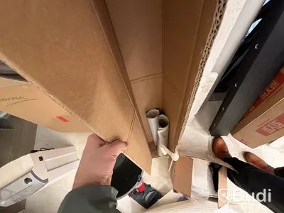Parti blästerpapper, solfilm, måttstockar blandad mängd och längd