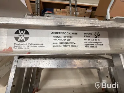 3 st arbetsbockar 4646 och 2 st lågstege