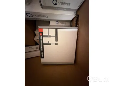 Räckesdetaljer parti Railing system Q-railing med blandade objekt