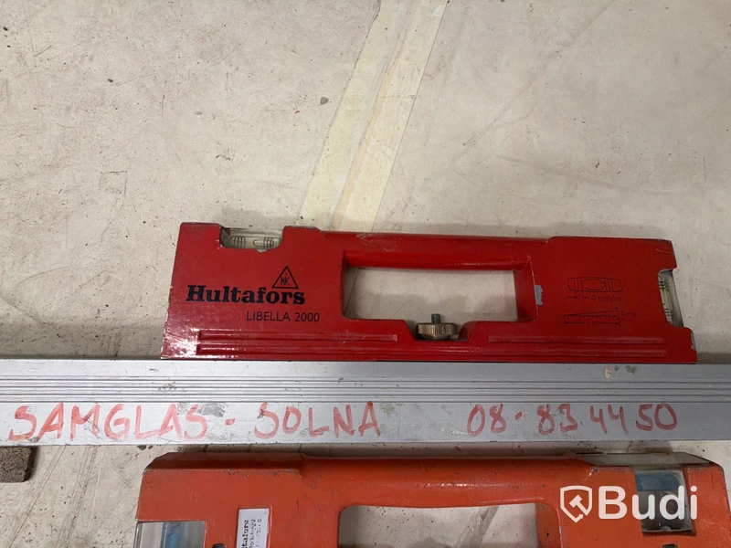 3 st. Vattenpass GGC och Hultafors Libella 2000 justerbar