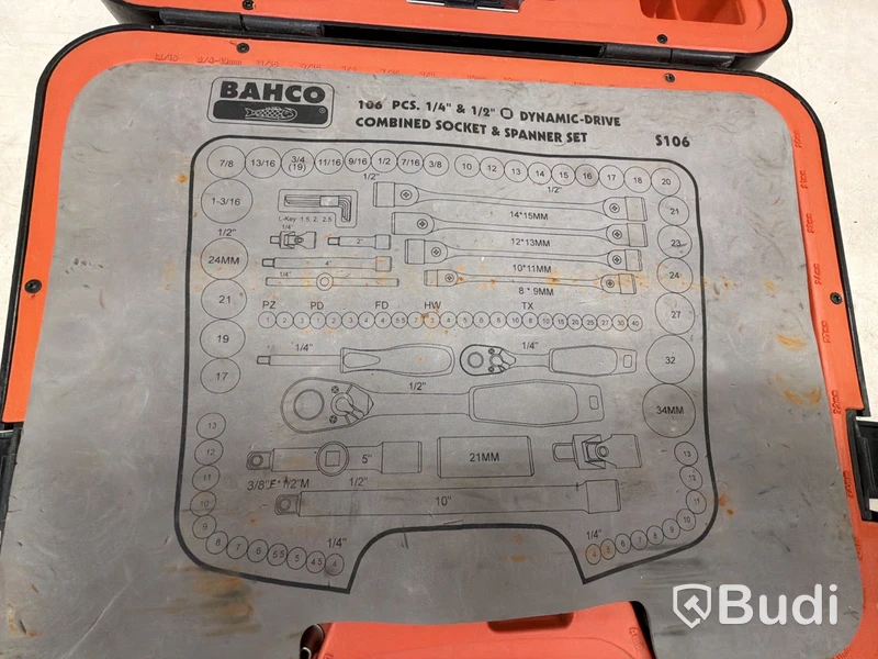 Bahco set hylsnyckelset (106 pcs)