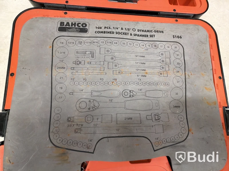 Bahco set hylsnyckelset (106 pcs)