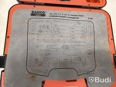 Bahco set hylsnyckelset (106 pcs)